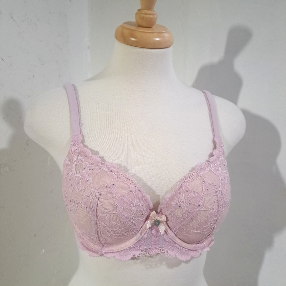 Victoria secret | Purple~Pinkish lined demi bra 32DD